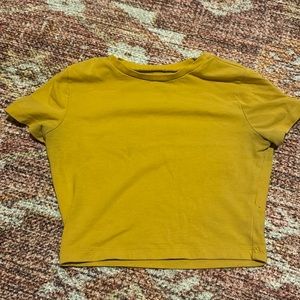 Wild fable yellow crop top